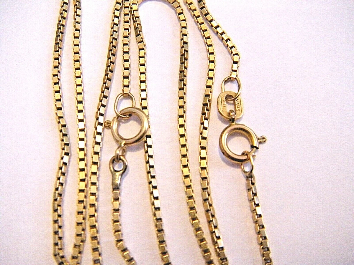 1mm 14k sale gold box chain