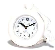 Bathroom shower rope clock water resistant with a clear easy to read clock face
