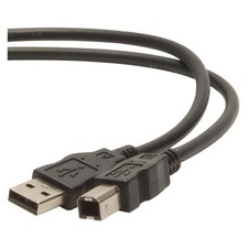 USB 2.0 Cable A to B Black 2m 6.6 ft. 