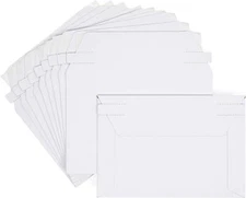 6 x 6 RIGID PHOTO SHIPPING FLATS CARDBOARD ENVELOPE MAILERS PHOTOS, POSTCARD