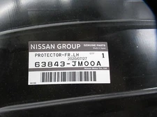 Genuine OEM Nissan 63843-JM00A Driver Front Fender Liner 2008-2013 Rogue