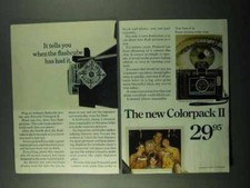 1969 Polaroid Colorpack II Camera Ad - Flashcube