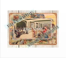 wall hanging Vintage reproduction art native America metal tin sign