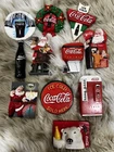 Lot Of  11 Vintage  Coca-Cola Christmas Magnets Refrigerator Holiday Bear Santa