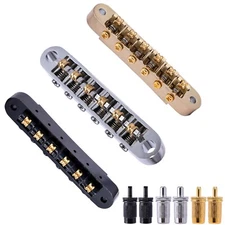 Kirsite Tune-O-Matic Bridge w/ Roller Saddles for Epiphone Les Paul, SG, ES, Dot