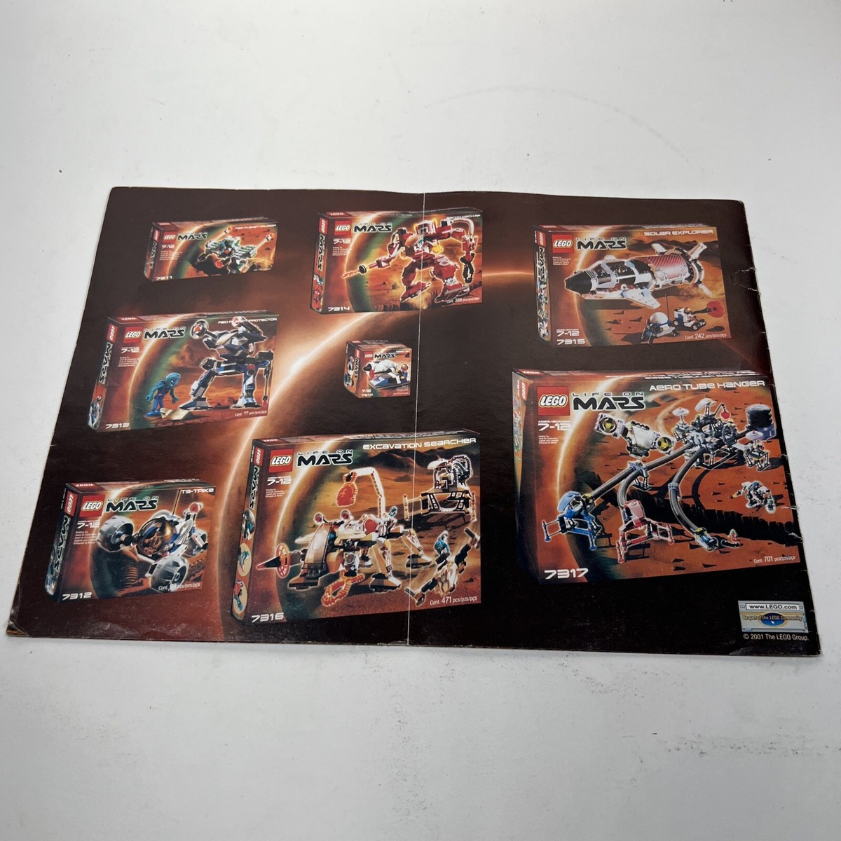 MARS カタログ 14点セット LEGO Life On Mars Solar Explorer 7315 - Booklet Manual