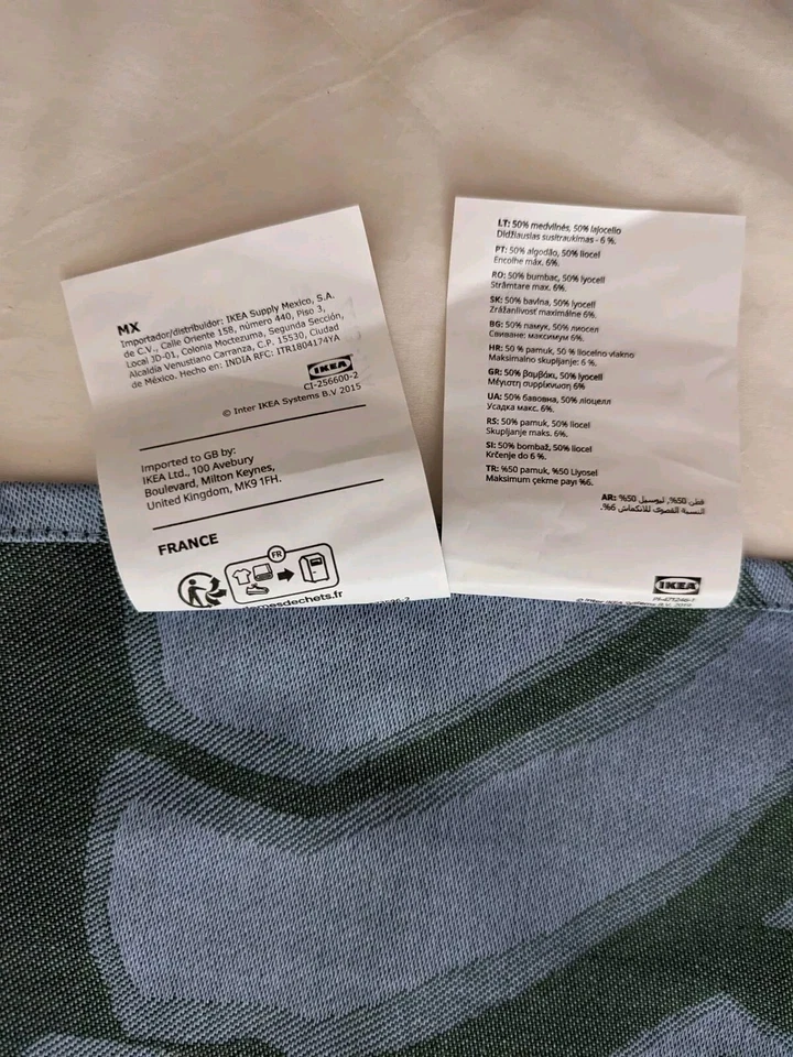 Ikea x Marimekko Bastua Placemats Azul 24"X 18" Abstrato - Imagem 3 de 4