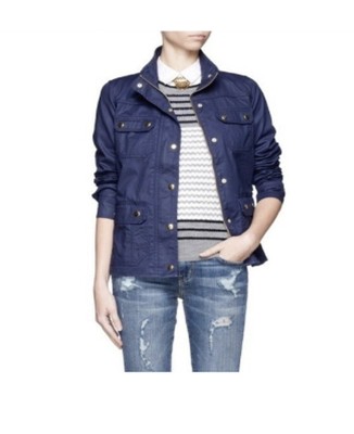 j crew navy field jacket