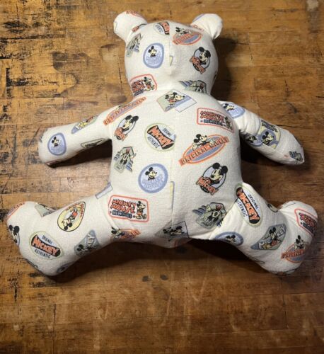 Handmade Mickey Mouse Teddy Bear Large, Original One of a Kind Item - Picture 1 of 3