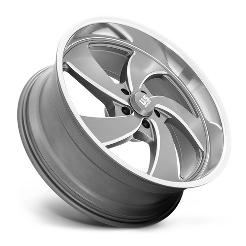 22x8.5 +1 F, 22x10.5 +1 R, US Mag Desperado 5x4.75 Anthracite Wheels (Set of 4) - Picture 2 of 3