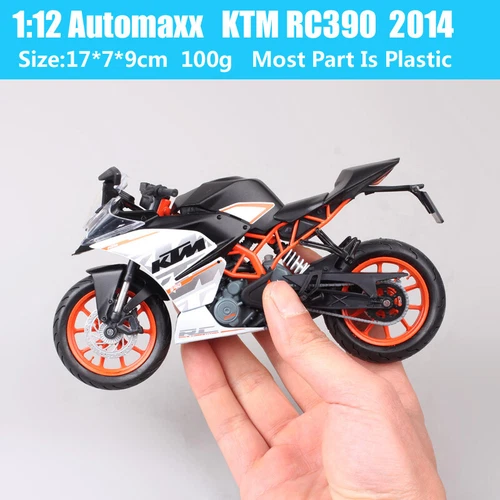 Automaxx 1:12 Scale KTM RC 390 2014 Motorcycle Diecast Model Race Bike Kids Toy - Picture 5 of 15