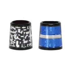 10Pcs Floral Version Design Golf Club Ferrules For Iron Wedge Series .370