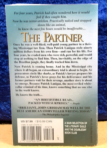 The Partner; John Grisham; Island Books; 1998; pb; EX - Picture 3 of 3