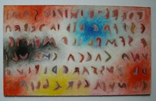 RENZO NUCARA (CRACKING ART GROUP) - Acrilico su faesite (1984)