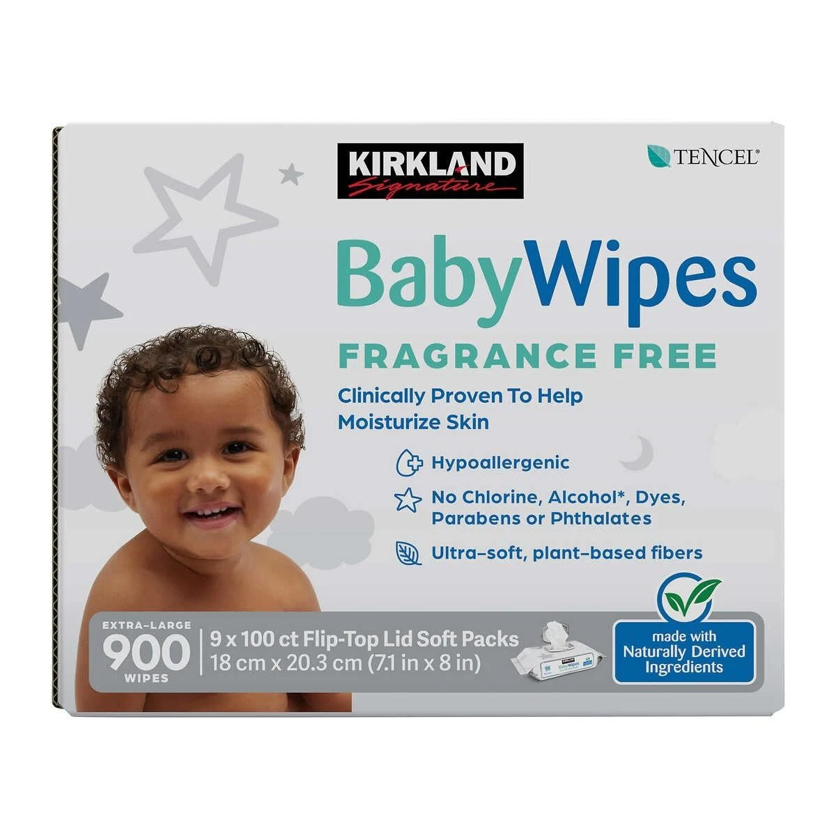 Kirkland Signature Baby Wipes Fragrance Free, 900 Count
Opens in a new window or tab
