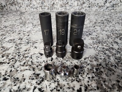 Matco Tools 9PC Assorted Sockets Impact & Chrome, Adapters 1/2'' Drive Metric Use