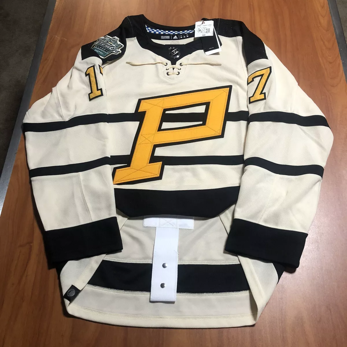 Adidas Bryan Rust Pittsburgh Penguins 2023 NHL Winter Classic Jersey Cream  56