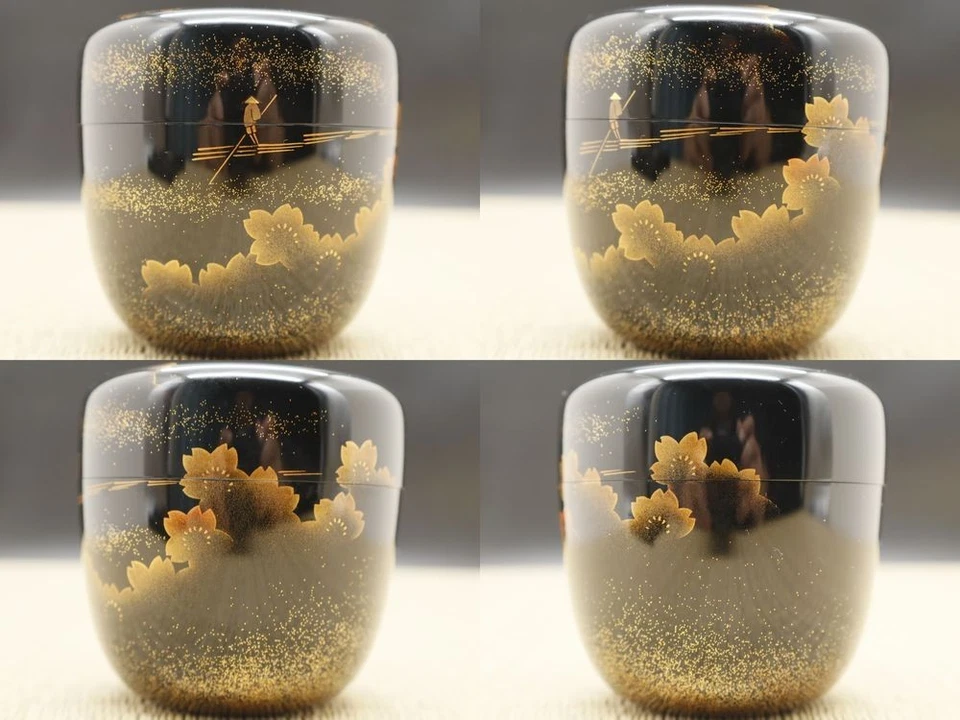 Japón WAJIMA Laca Madera Carrito de Té Natsume - Rafting Bajo Flores de Cerezo 908 Foto 4 de 4