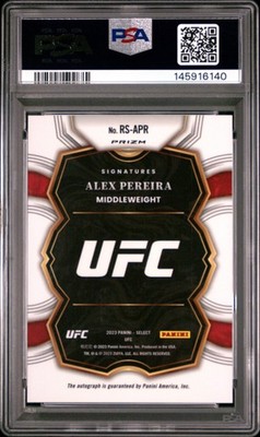 2023 Panini Select UFC - Rookie Signatures Alex Pereira #RS-APR