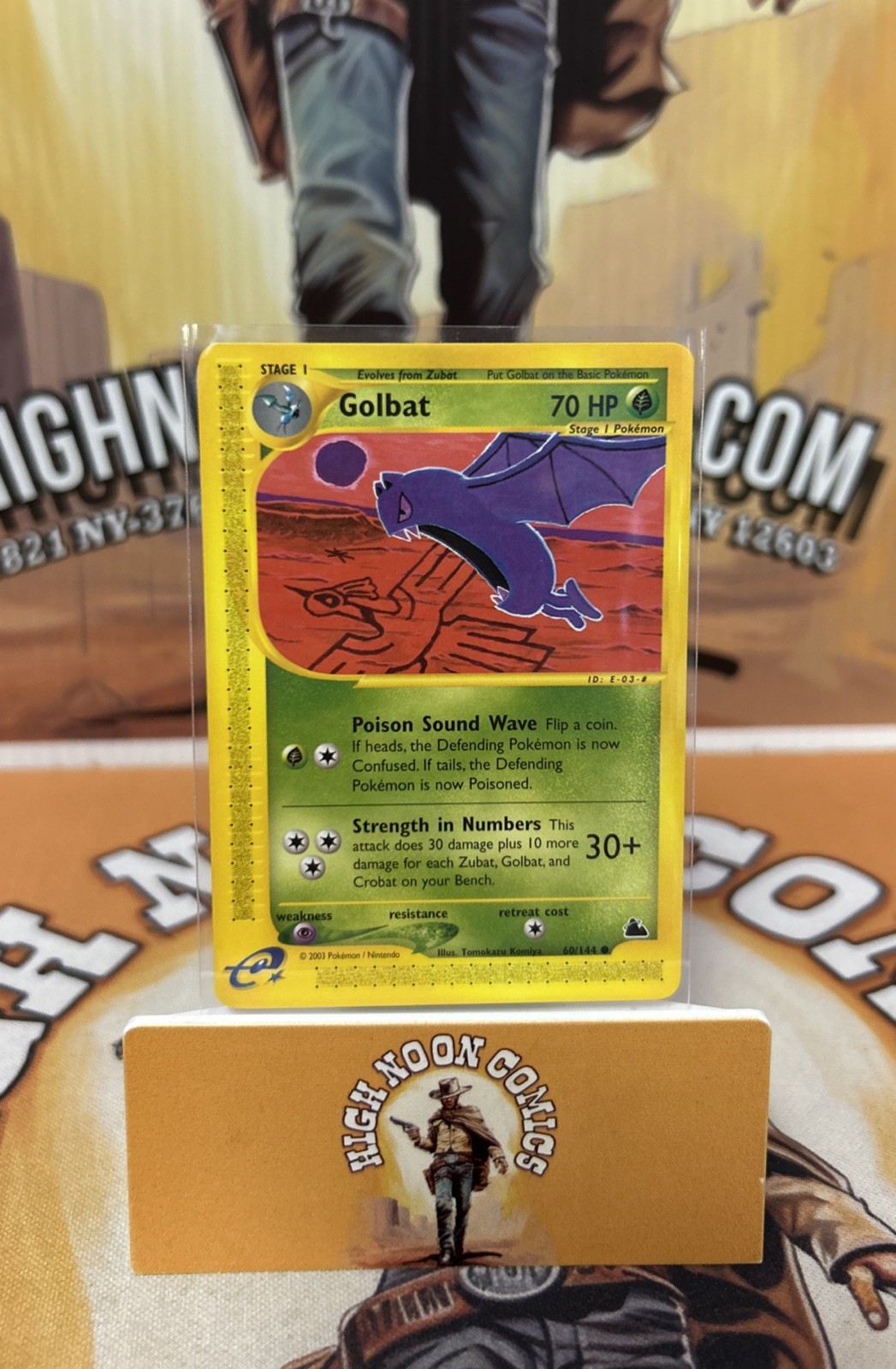 POKEMON TCG GOLBAT 60/144 SKYRIDGE 2003 VINTAGE TOMOKAZU KOMIYA NM