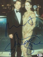ROBERT DENIRO & SHARON STONE SIGNED AUTOGRAPH 8X10 PHOTO - CASINO RARE! BECKETT