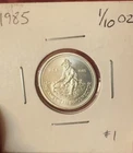 RARE Vintage 1985 ENGELHARD American Prospector 1/10 oz Fine Silver Bullion GEM!