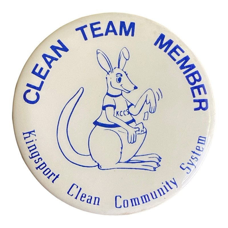 Tennessee KCCS Kingsport Kangaroo Clean Team Member Community System TN Button