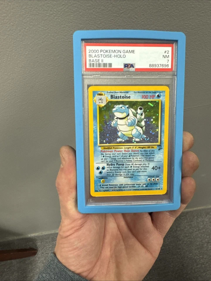 2000 POKEMON BASE SET 2 #2 BLASTOISE-HOLO PSA 7 - Image 4 of 4