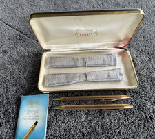 Vintage Cross Pen  Pencil Set in Box With Sleeves 14K Gold Filled Unused