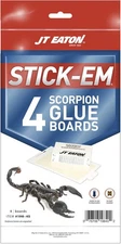 2 packs JT Eaton 198-4S Stick-Em 4 Pack Scorpion 4 Glue Traps