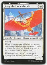 Aang, the Last Airbender 4 Avatar: The Last Airbender Magic: The Gathering NM
