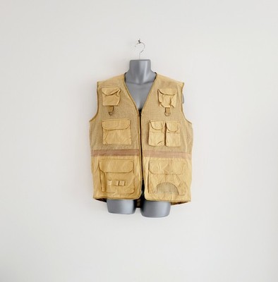 Vintage 90s Bugle Boy Gilet Jagd Schießen Angeln Sport Weste Herren Gr. L