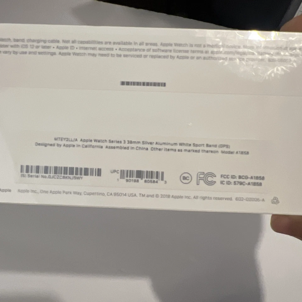 Apple Watch Series 3 GPS 38mm Silver White iwatch 3rd Brand New - Image 4 of 4