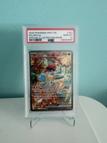 PSA 10 Keldeo ex 167/086 Sv: White Flare Holo