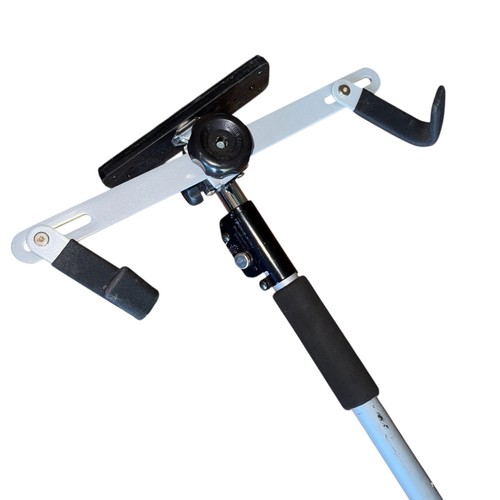 Floor to Ceiling Indoor 2 Bike Bicycle Vertical Dual Hanger Rack Gravity Hook - Picture 2 of 7