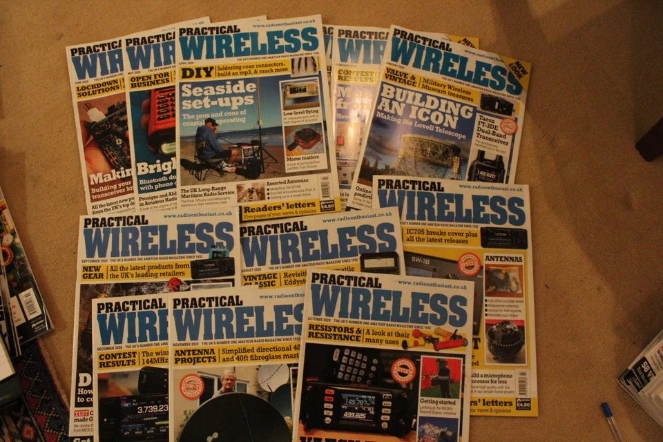12 x  Practical Wireless Magazine Bundle Job 2020 Jan to Dec complete year - Image 2 of 3