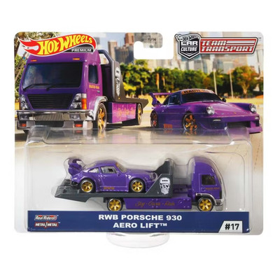 Hot Wheels Team Transport RWB Porsche 930 & Aero Lift #17 FedEx
