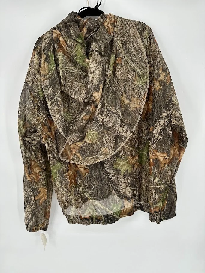 Cabela's Camo Bug Protection Zip Up Camo Mesh Jacket XL w/ Attached Face Cover - Image 3 of 4