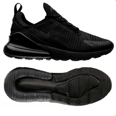 Nike Air Max 270 schwarz Herren Low-Top Running Sneakers Freizeitschuhe NEU