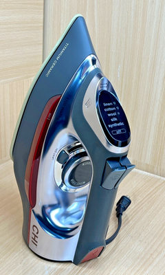 #ad #ad Chi 13102E Silver Black Titanium Ceramic Electronic Iron With Retractable Cord $47.50