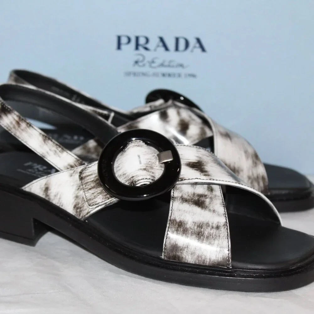 PRADA Women's Leather Sandals and Flip Flops for sale | eBay
