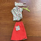 Vintage Mattel 1960's Barbie & Skipper Day At The Fair Outfit  #1911 With Scarf