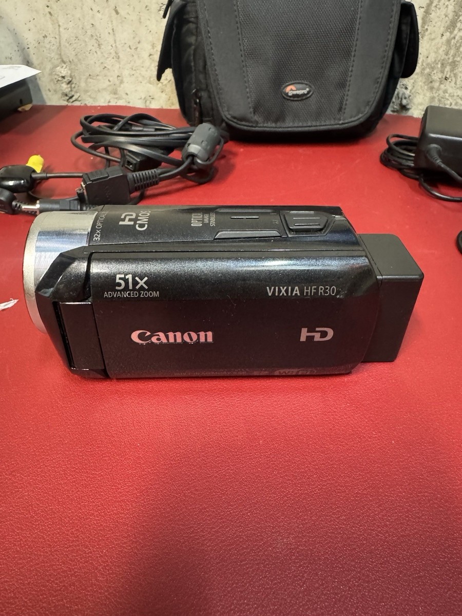 Canon VIXIA HF R30 High Definition Camcorder (Black) w/ 8GB