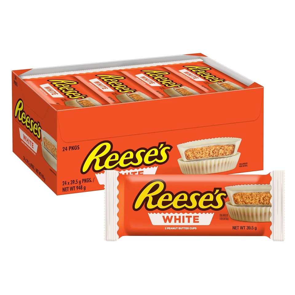 White Creme Peanut Butter Cups, 1.5 Oz, 24 Count - Image 2 of 4