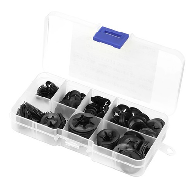 #ad 260x Steel Push On Washer Retaining Lock Washers Set 3 4 5 6 8 10 12mm ONS $16.99