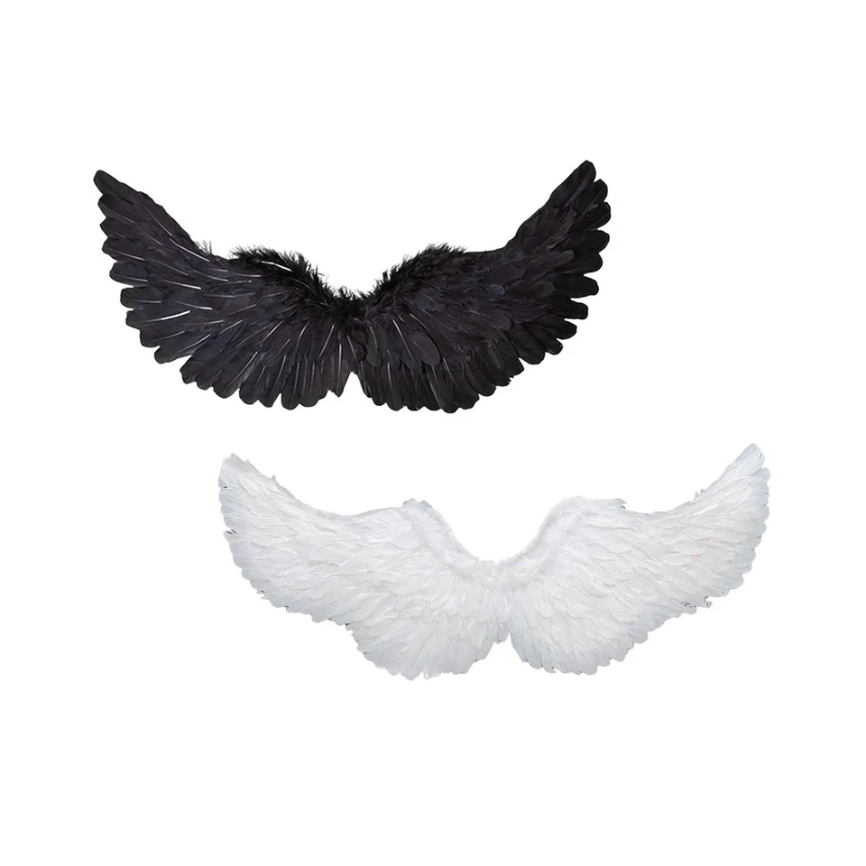Les ailes d'ange de plume d'Halloween d'enfants 80x40cm vives pour la - Photo 1/1