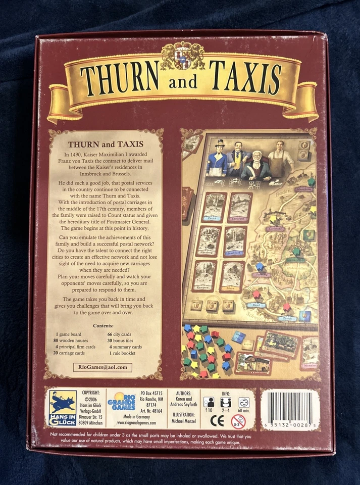 Thurn and Taxis Board Game - 100% Complete; From a collector’s estate - Image 2 of 2