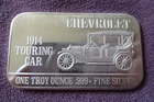 Chevrolet 1914 Touring Car MARK 1V RARE USSC  1 Troy Oz. .999 Fine Silver Bar