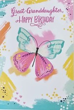 Happy Birthday Greeting Card For Great Granddaughter With Envelope Seal