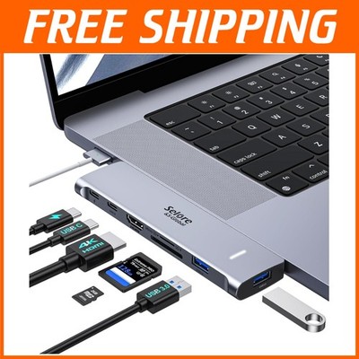 USB C Hub for MacBook Pro/Air, HDMI + Thunderbolt 3#